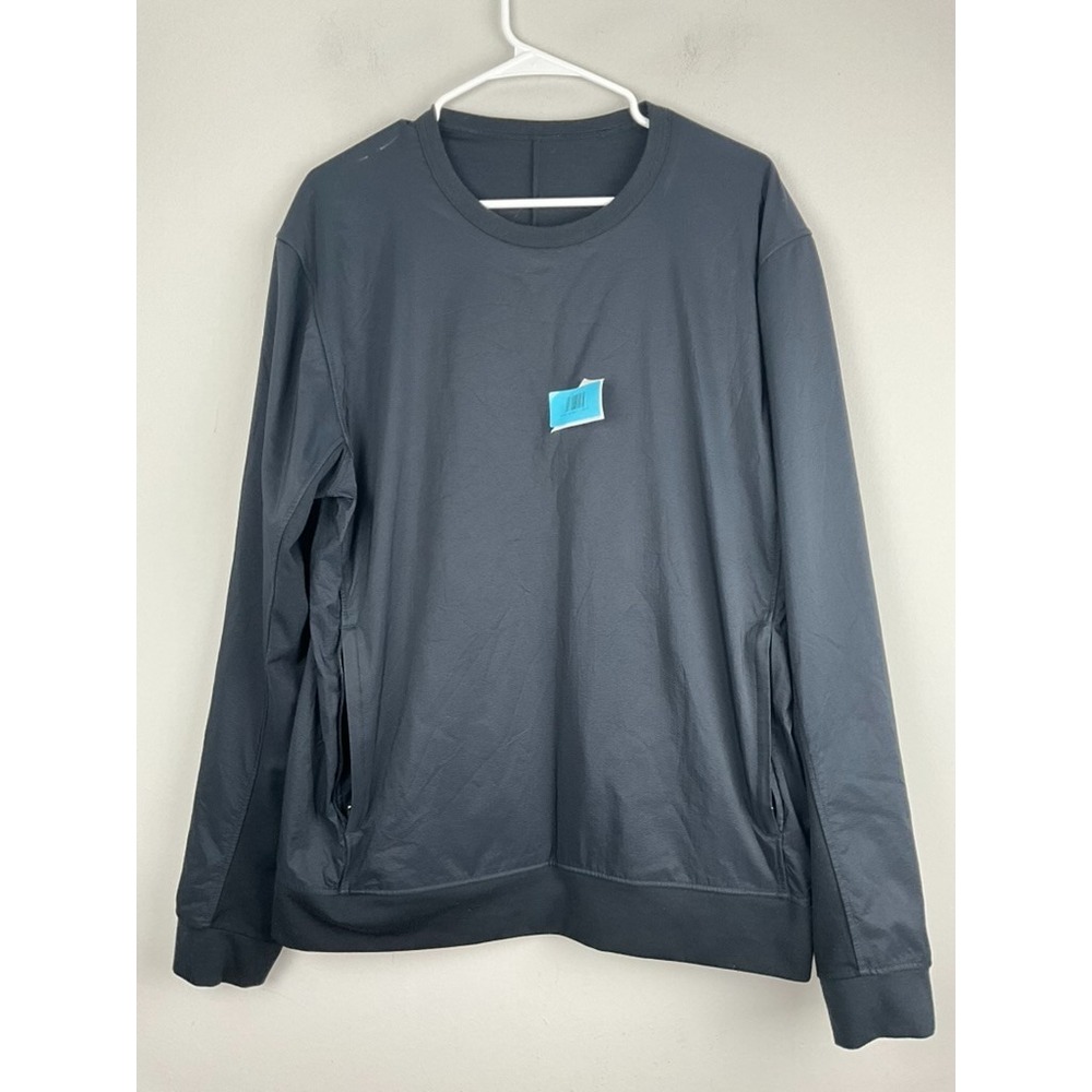 Lululemon Pullover Mens Large Black All The Range Long Sleeve Pullover